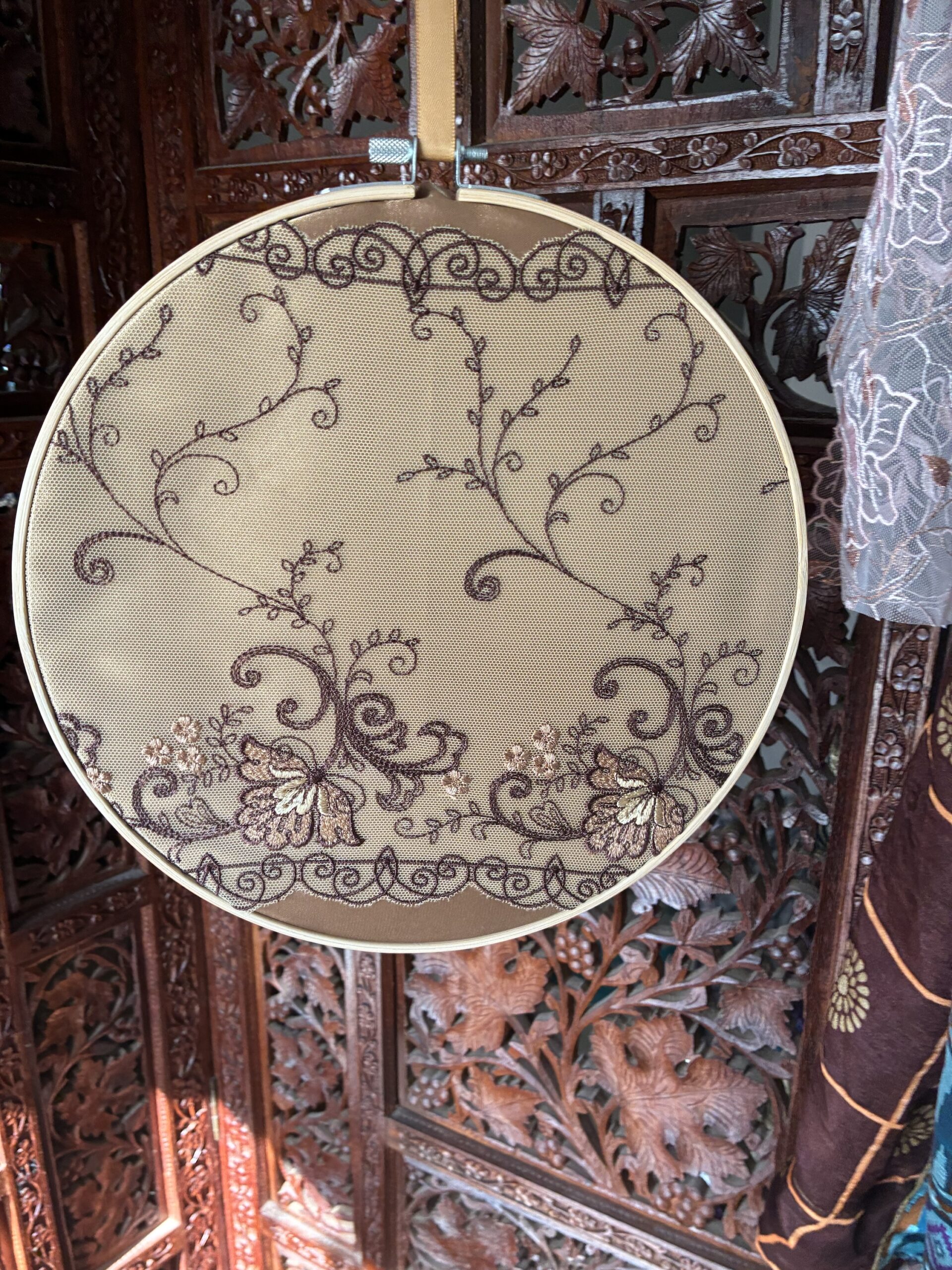 Bronze 10” hoop ornament